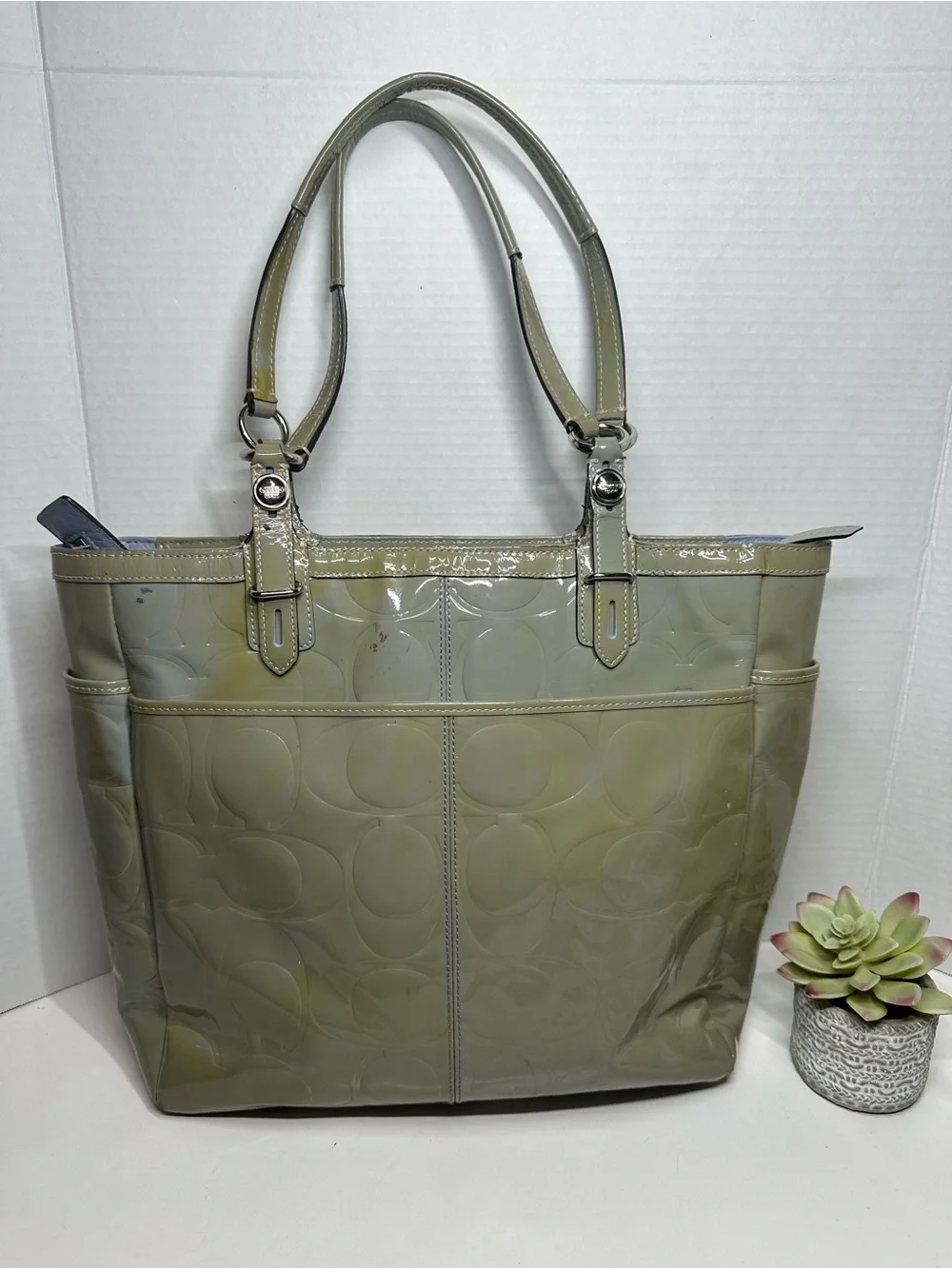 Coach glossy patent